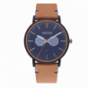 Reloj ANALOGIC SOFT DARK BLUE&BROWN / 44