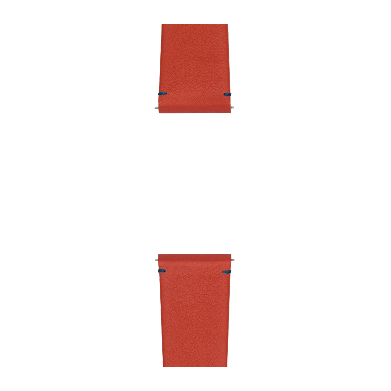 Leather Terrestre / Red / 44mm